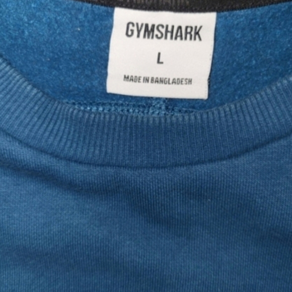 Gymshark Apollo Crew Neck Pullover Sweatshirt Shirt Green Blue Men Large Unisex - Picture 4 of 9
